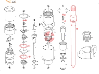 ISLE Fuel Injectors-nozzle injector assy 0 445 120 133 DLLA145P1714 